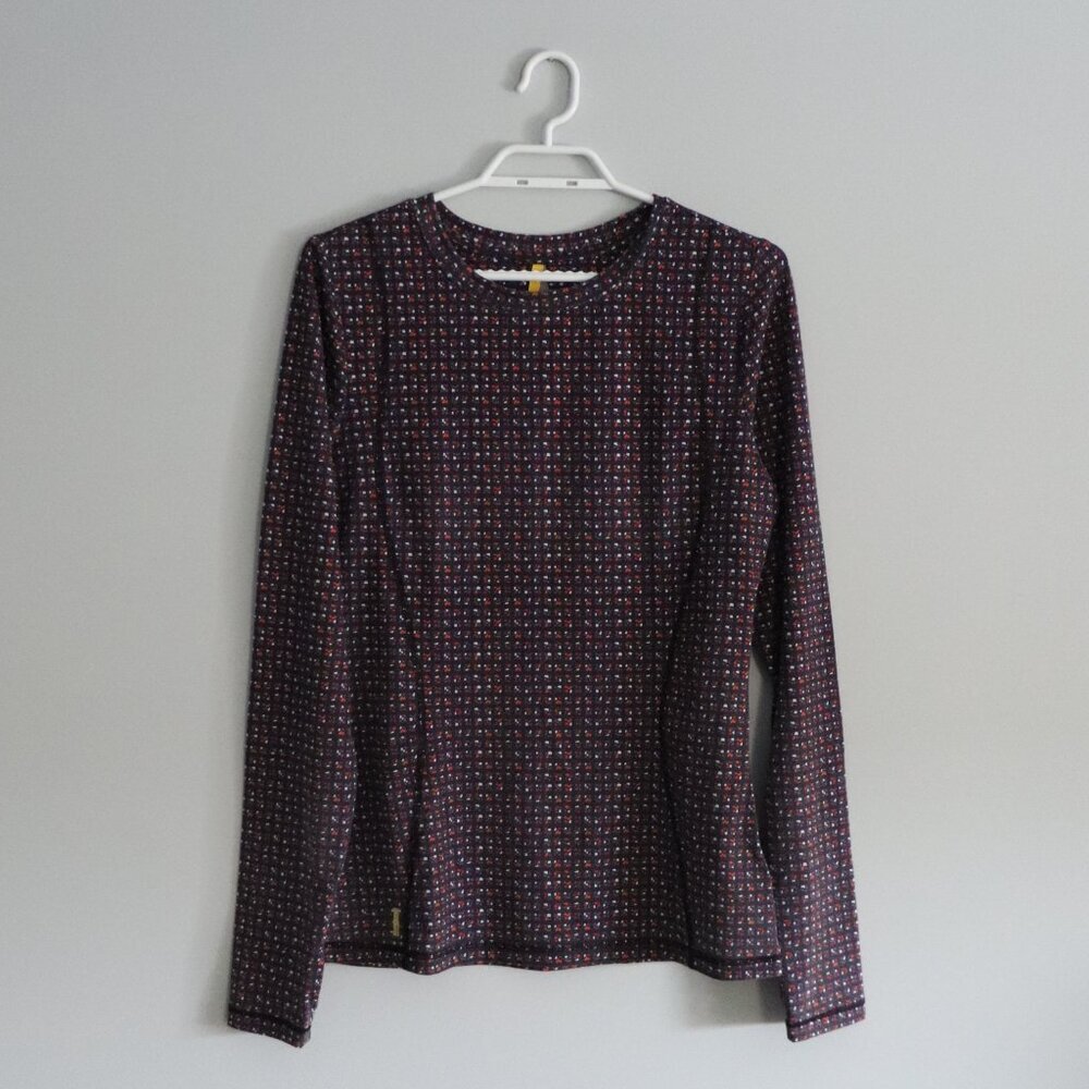 Lole Women's Sz M‎ Multicolored Activewear Crewneck Stretch T-Shirt Crewneck Top